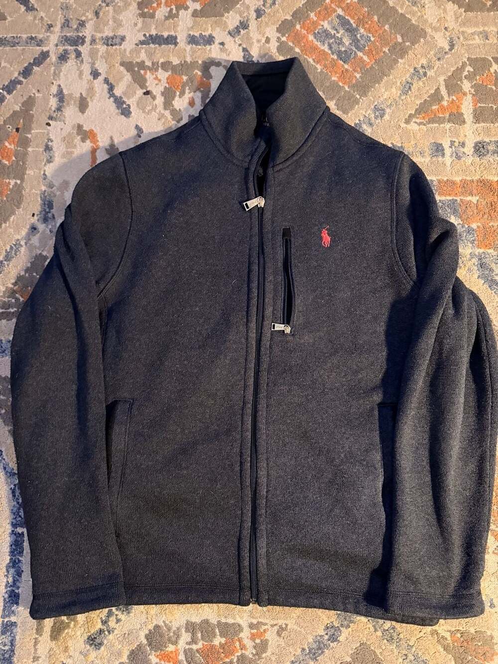 Mens polo zip up jacket Size medium